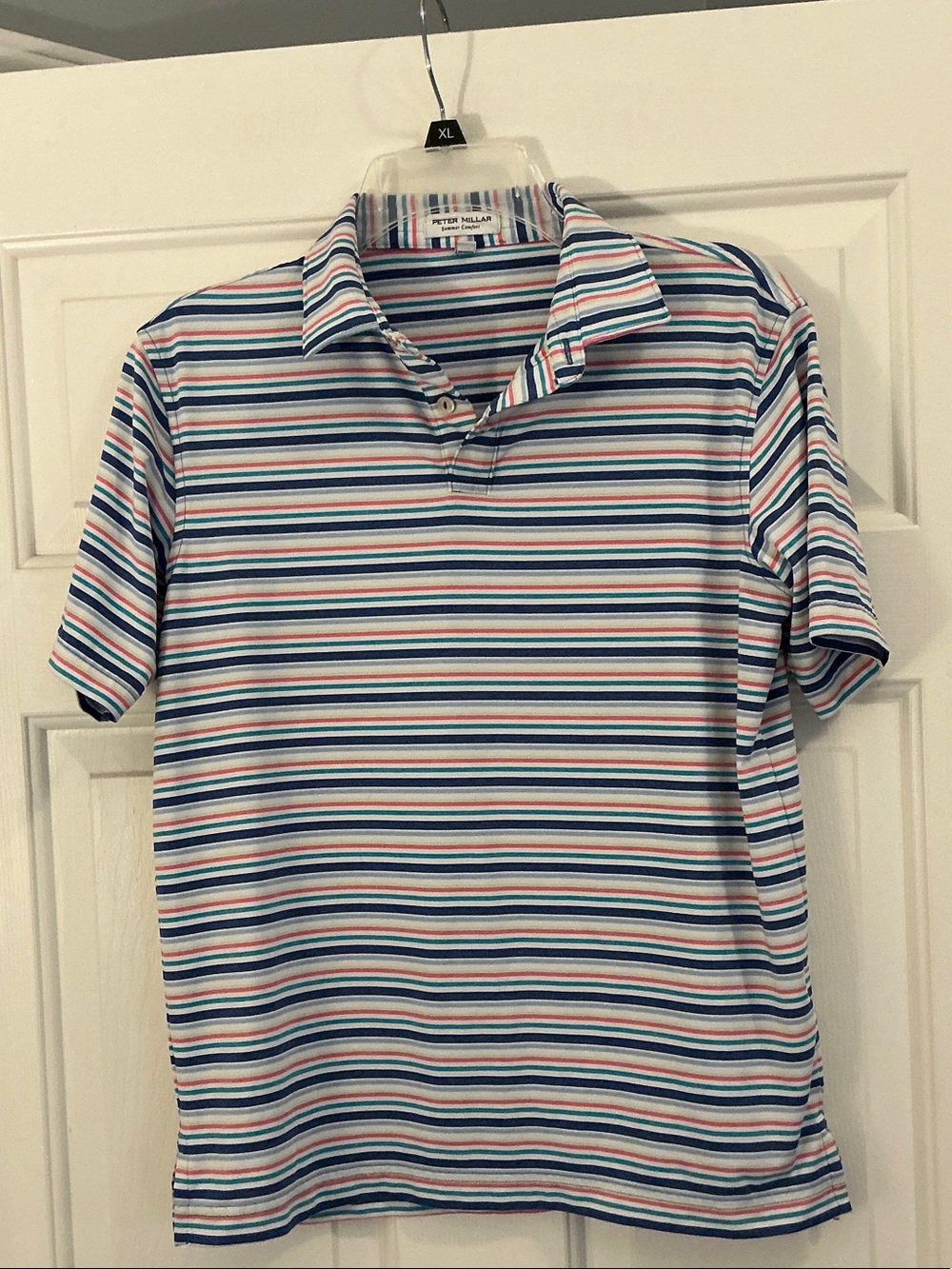Peter Millar Girls’ Summer Comfort Striped Polo size L 11-12